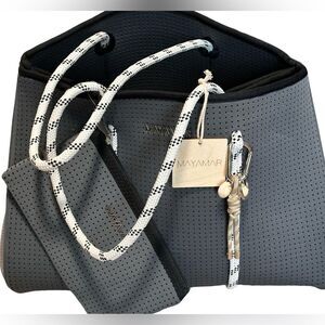 Myamar NWT Neoprene Gray Tote
